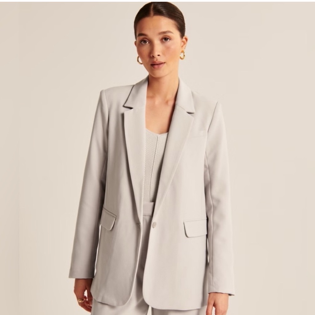 Abercrombie & Fitch Taupe Blazer Modern Fit
